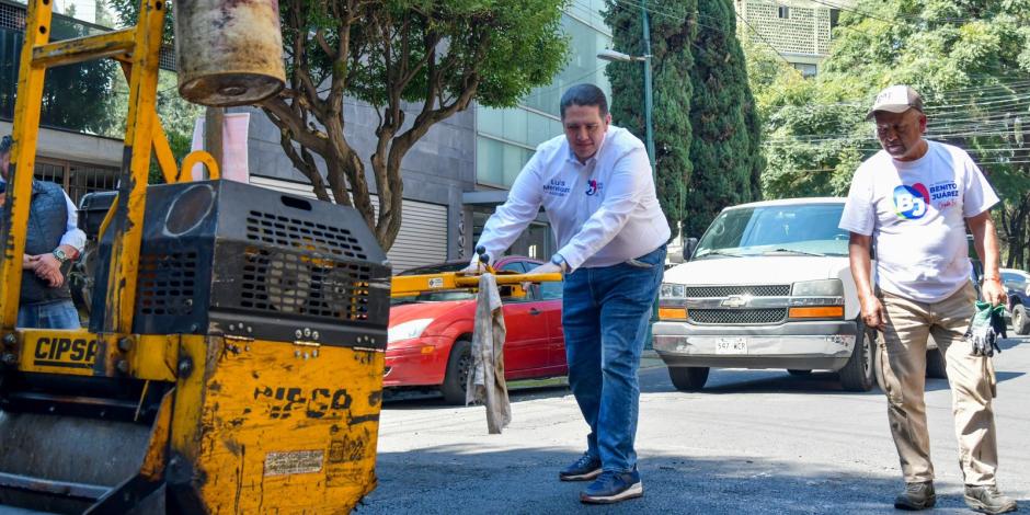 El alcalde en Benito Juárez, en CDMX, Luis Mendoza.