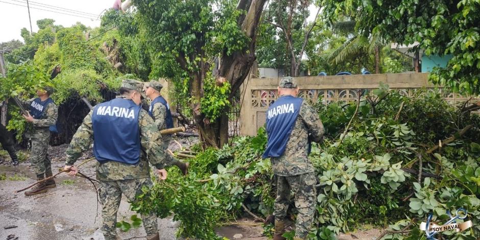 Alistan Plan Marina por efectos de tormenta tropical 'Nadine'.