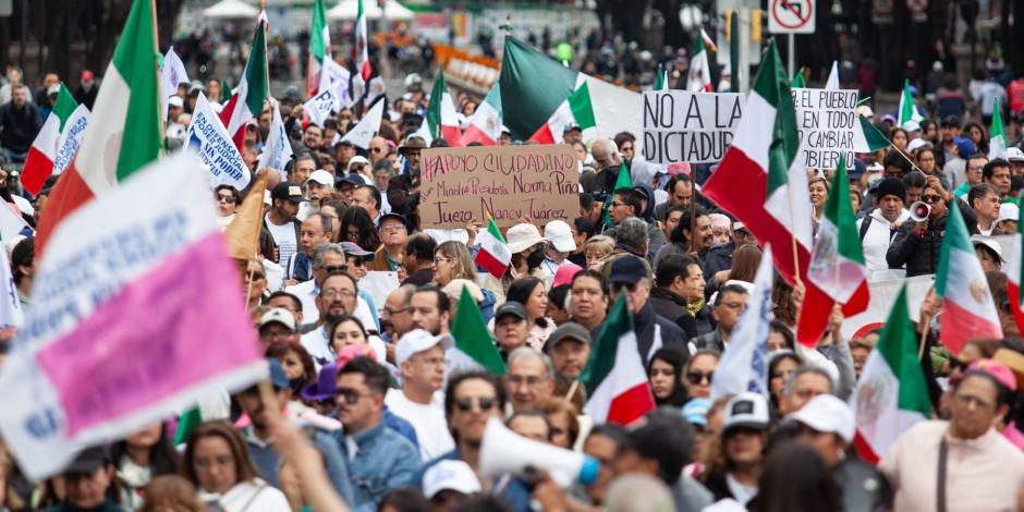 Trabajadores del Poder Judicial marchan en CDMX.