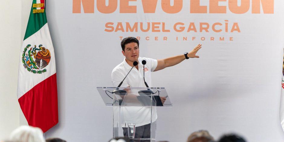 Samuel García gobernador de Nuevo León.