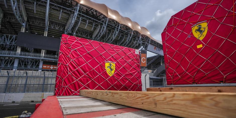 Un cargamento de más de 50 toneladas arribó al Autódromo Hermanos Rodríguez para el GP de México de F1