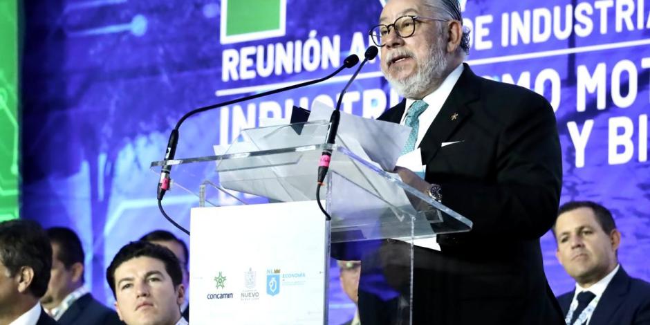 Alejandro Malagón, Presidente de Concamin, ayer en la inauguración de la RAI.