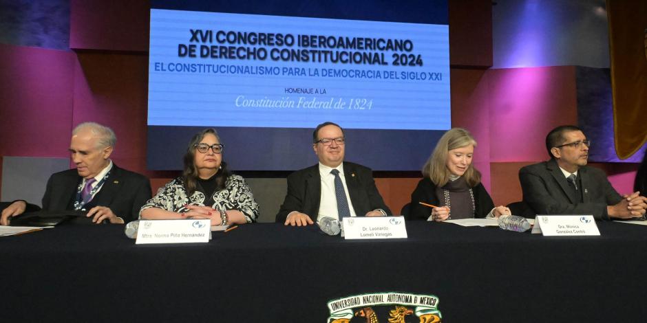 Norma Piña, presidenta de la SCJN, ayer, en la inauguración del XVLI Congreso Iberoamericano.