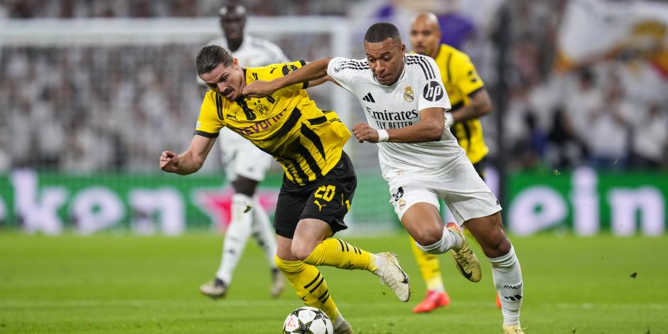 Una acción del Real Madrid vs Borussia Dortmund, partido de la fase de liga de la Champions League 2024