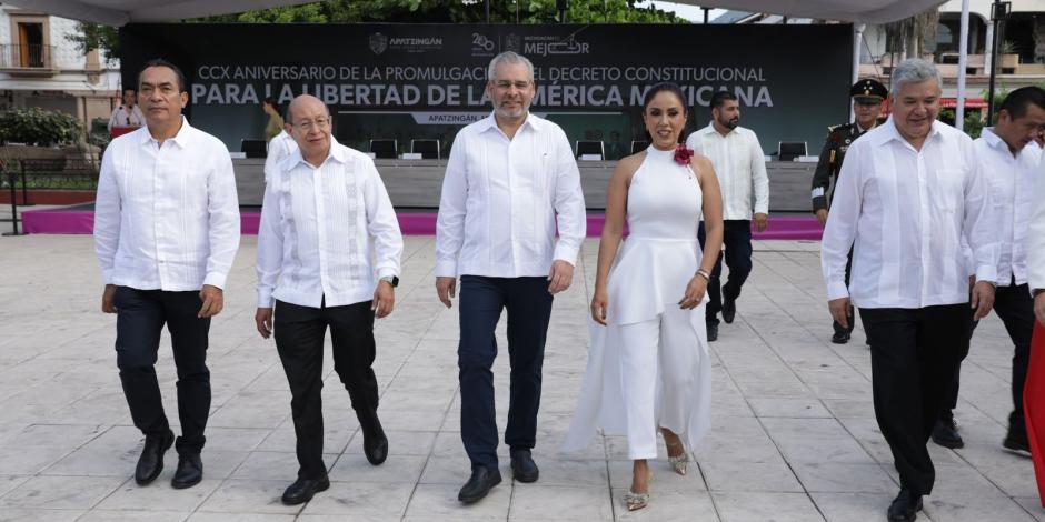 El gobernador Alfredo Ramírez Bedolla destaca avances en derechos sociales en el 210 aniversario del Decreto Constitucional.