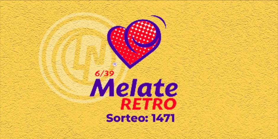 Ve los resultados del Melate Retro en su sorteo 1471, celebrado este 22 de octubre del 2024.