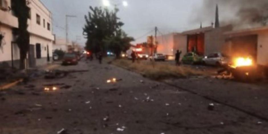 Explota coche bomba frente a dirección de la SSP de Acámbaro, Guanajuato