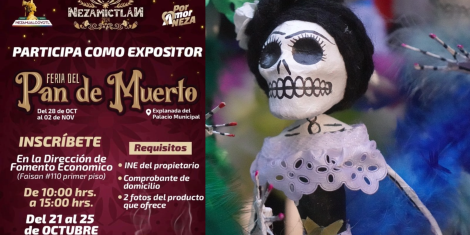 Una opción para celebrar el Día de Muertos es el Festival que encabeza el municipio de Nezahualcóyotl.