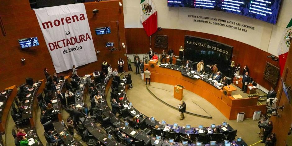 El Pleno del Senado en sesión.