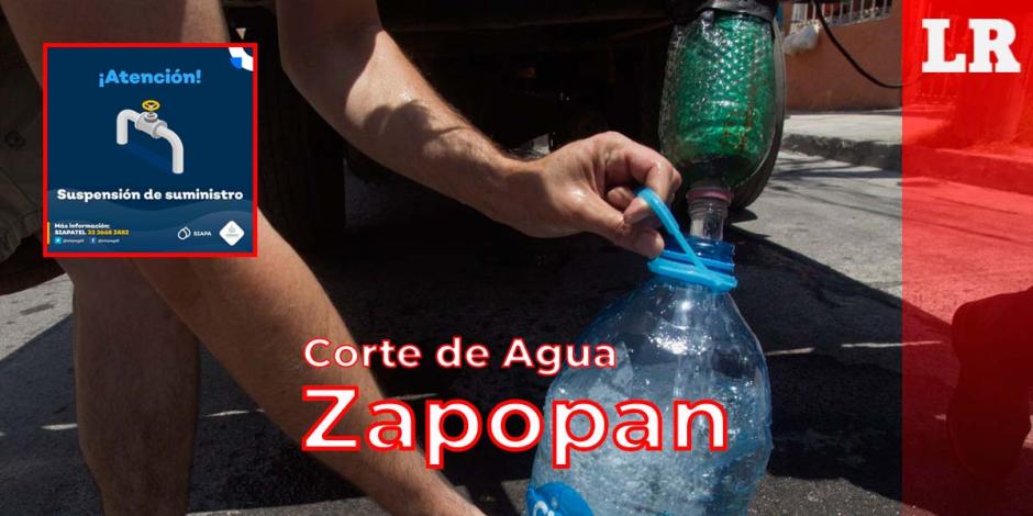 Estas son todas las colonias de Zapopan que se quedarán sin agua desde 28 de octubre por el mega corte anunciado.