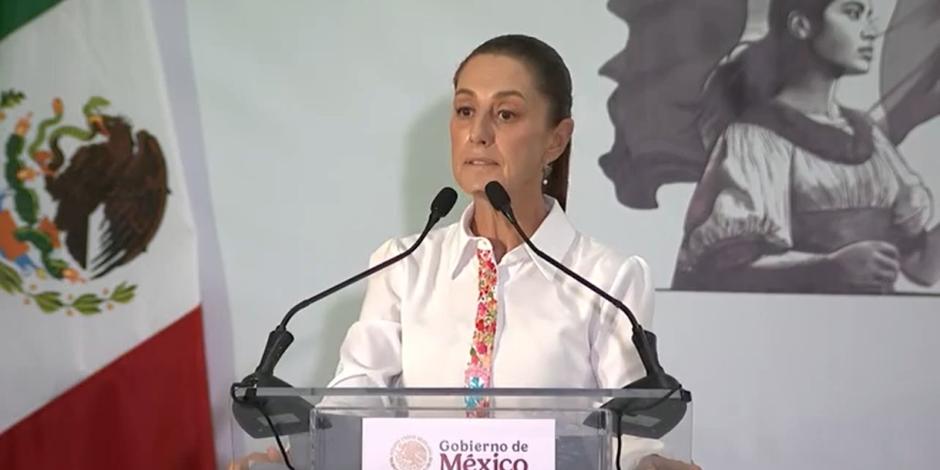 La Presidenta Claudia Sheinbaum.