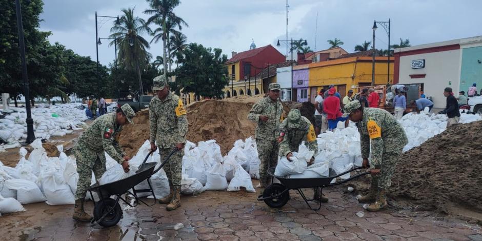 Realizaron recorridos en las zonas de riesgo para la evacuación de personas.