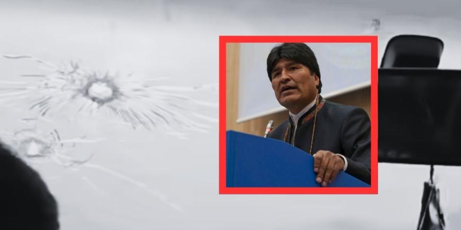 Evo Morales denuncia ataque en su contra.