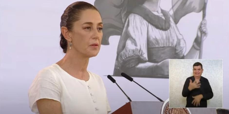 Claudia Sheinbaum destaca el apoyo gubernamental tras el paso del huracán John en Guerrero y Oaxaca.