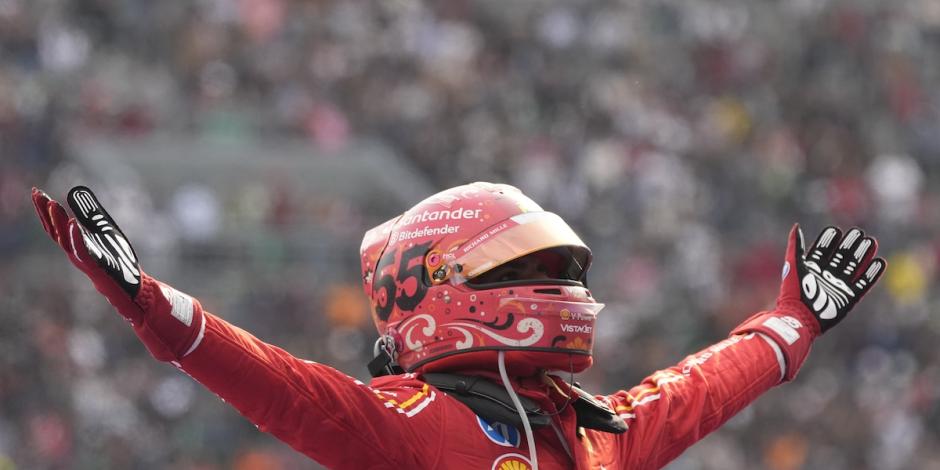 El español, ayer, tras ganar el GP de México en el Autódromo Hermanos Rodríguez.