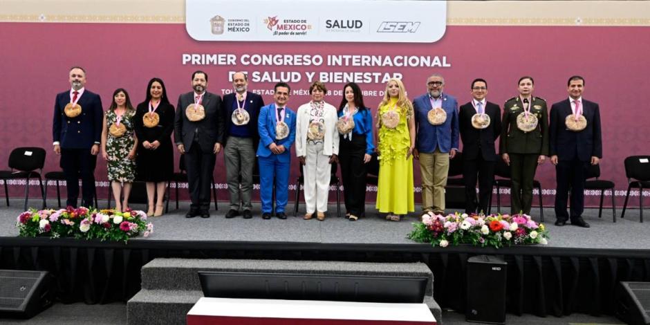 Delfina Gómez inaugura primer Congreso Internacional de Salud y Bienestar.