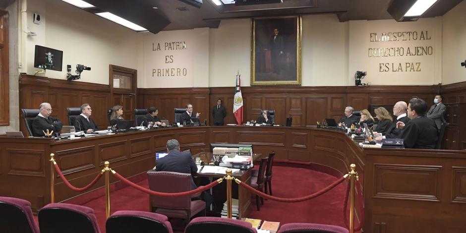 Sesión del pleno de la Suprema Corte, el pasado 10 de octubre.