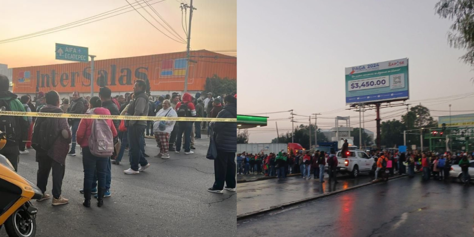 Bloqueos en Ecatepec HOY 30 de octubre