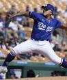 Julio Urías durante un partido con los Dodgers en la MLB.