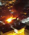 Incendio en edificio de Lima, Perú.