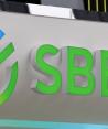 Una vista muestra el logotipo de Sber (Sberbank) en el Foro Económico Internacional de San Petersburgo (SPIEF) en San Petersburgo, Rusia.