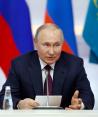 El presidente ruso, Vladimir Putin, se reúne con participantes del Consejo Intergubernamental Euroasiático y del Consejo de Jefes de Gobierno de la CEI, en Sochi, Rusia, el 9 de junio de 2023