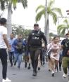 Policía de Ecuador, ayer en el rescate de rehenes en una televisora.