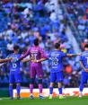 Jugadores de Cruz Azul previo a un juego en el Clausura 2024.