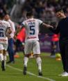 El argentino celebra con Víctor Guzmán un gol en la actual temporada del Clausura 2024.