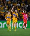 André-Pierre Gignac celebra su gol en la vuelta de octavos de final de Concachampions entre Tigres y Orlando City.