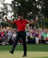 Tiger Woods festeja su coronación en el Masters de Augusta del 2019.