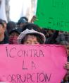 Simpatizantes de Ernestina Godoy, el 8 de enero, afuera del Congreso de la CDMX.