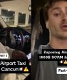 Este turista denunció que un taxista quiso cobrarle 17 mil pesos por un servicio.