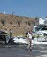 Accidente en la autopista México - Puebla.