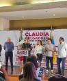 Claudia Delgadillo, durante una conferencia, ayer, acerca del proceso electoral y los resultados del 2 de junio.