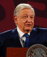 Andrés Manuel López Obrador, presidente de México, ofrece su conferencia de prensa este martes 23 de julio del 2024, desde Palacio Nacional, en CDMX.