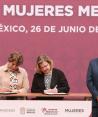 Delfina Gómez firma con la Federación plan para la igualdad de mujeres en el Edomex.