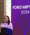 Tere Jiménez encabezó el Foro Mipymes 2024 en donde apoyó a empresarios y emprendedores