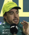 Fernando Alonso en conferencia de prensa en 2023