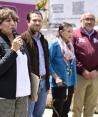 La gobernadora del Edomex, Delfina Gómez, ayer, en Ocoyoacac.