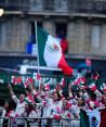 Integrantes de la delegación mexicana en la ceremonia inaugural de París 2024.