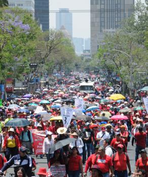 Arma la Coordinadora marchas multitudinarias en CDMX y Oaxaca