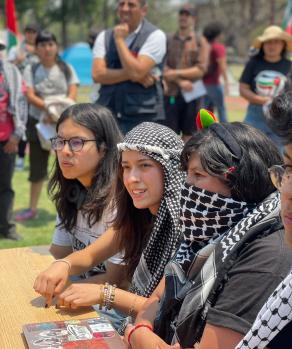 El campamento será indefinido y pacífico, aseguraron estudiantes de la UNAM.