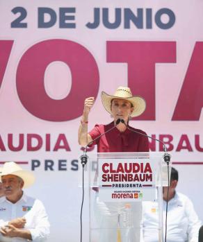 Claudia Sheinbaum, candidata presidencial de Sigamos Haciendo Historia.