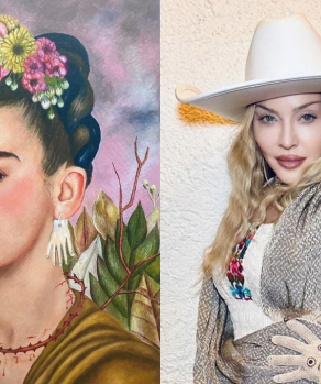 Madonna posa con prendas de Frida Kahlo y desata críticas en redes sociales.