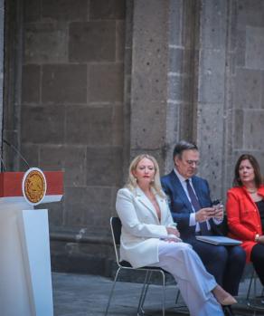 Conferencia de Claudia Sheinbaum este mediodía en Palacio Nacional.