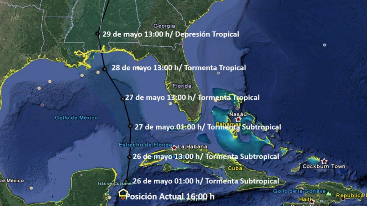 Avanza tormenta Alberto en el Caribe con riesgo para México