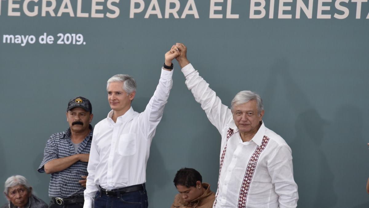 AMLO reconoce que ‘se ha avanzado’ en el Edomex con Del Mazo al frente