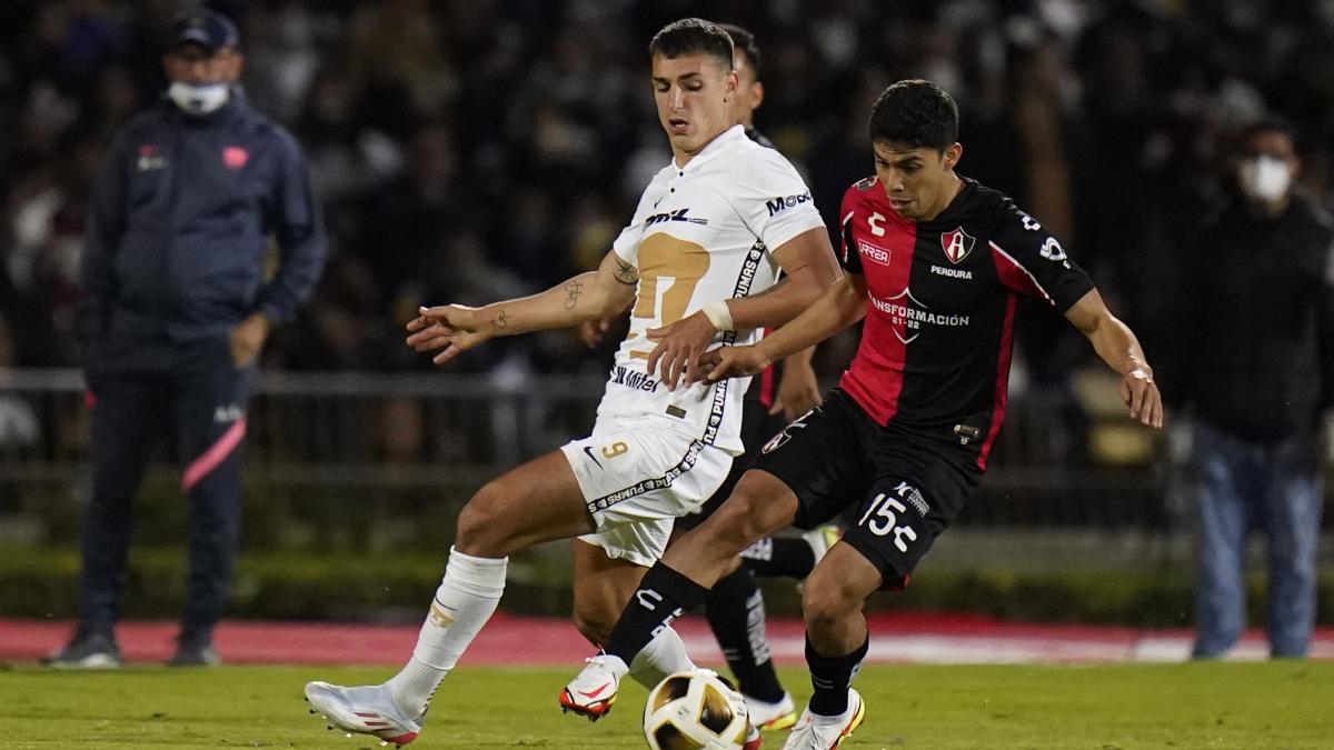 ATLAS vs PUMAS: Dónde ver y hora del partido, Jornada 12 de la Liga MX de hoy