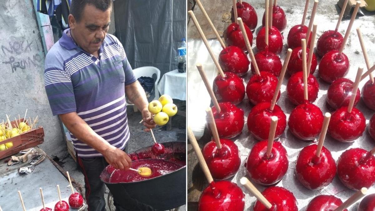 Le piden mil 500 manzanas con caramelo y cancelan de último momento